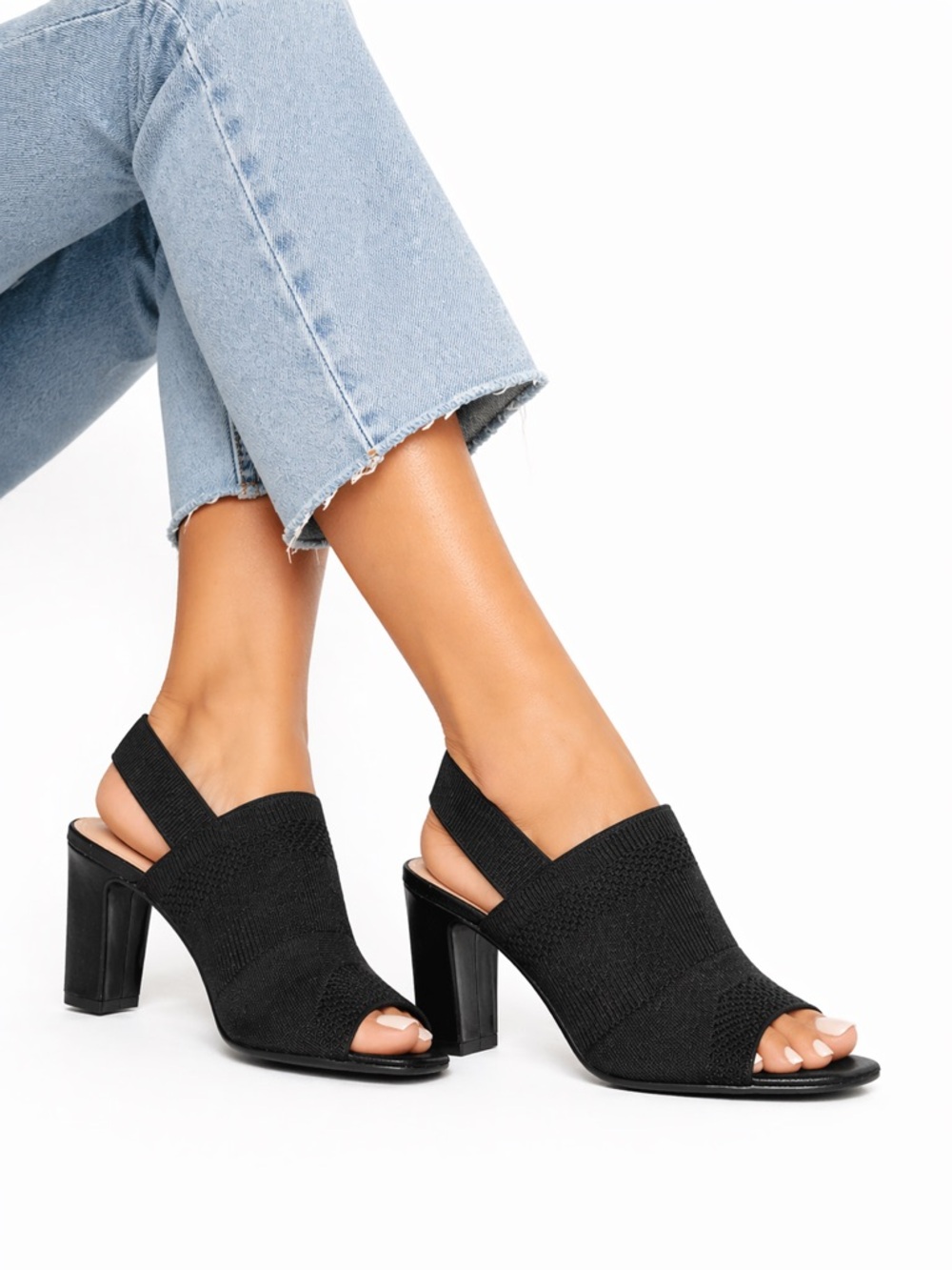 EUC Lauren Blakwell Size 11 Elegant Black Women's Heeled Sandals
